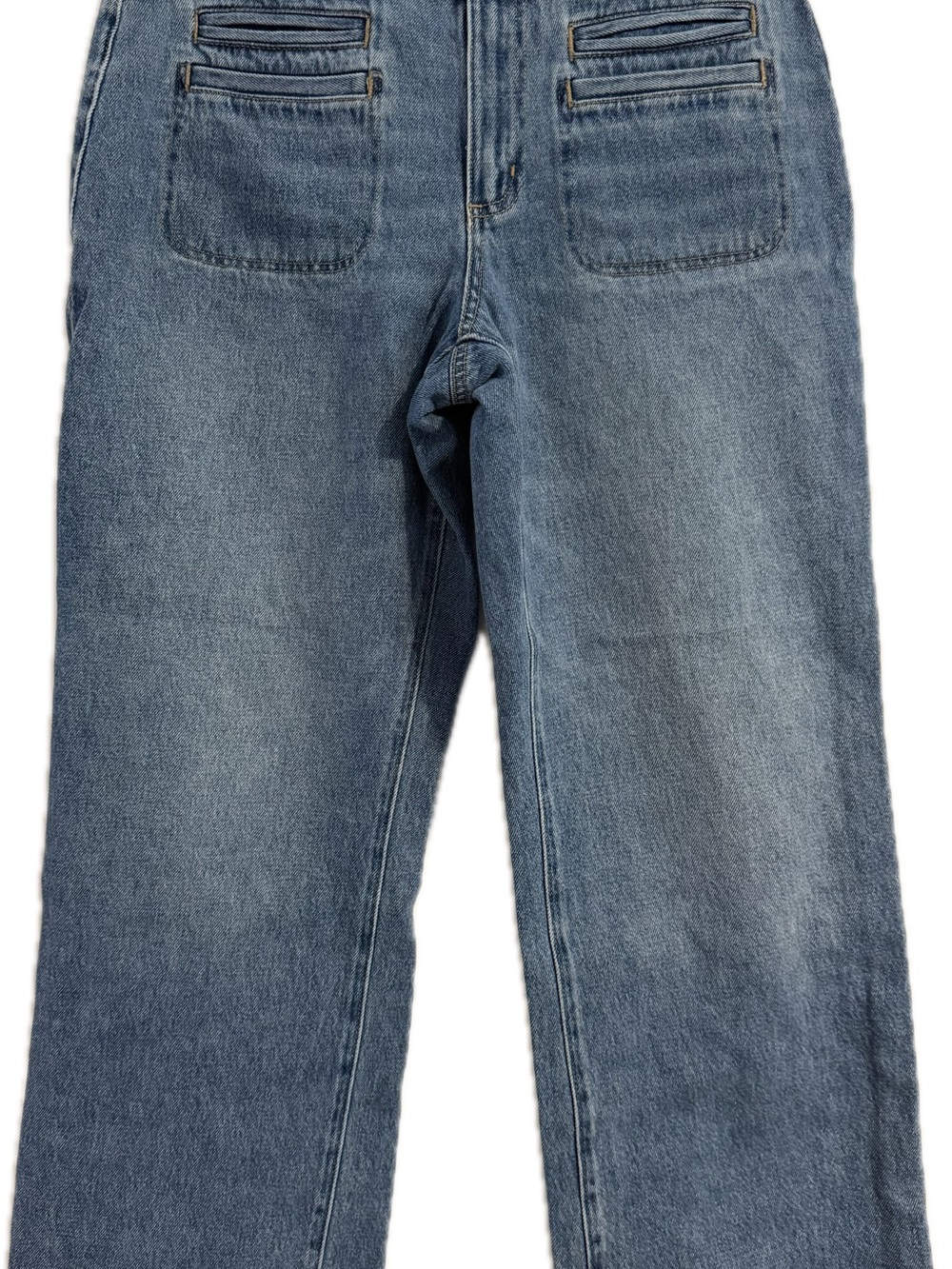 LOFT Men's Straight-Leg Light Blue Denim Jeans